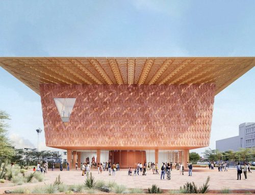 کره آرشیتکچر و SOM تصاویر تازه‌ای از موزه‌ی آینده‌ی هنر لاس‌وگاس منتشر کردند